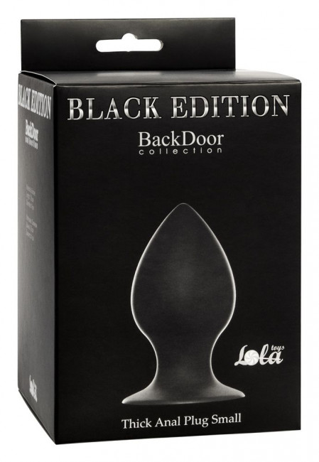 Чёрная анальная пробка Thick Anal Plug Small - 7,8 см. Чёрная анальная пробка Thick Anal Plug Small - 7,8 см.