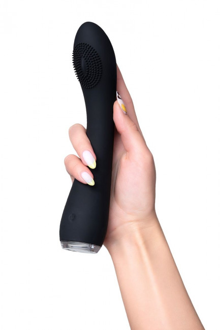 Черный вбратор PPP SHIO-PRO - 21 см. Черный вбратор PPP SHIO-PRO - 21 см.