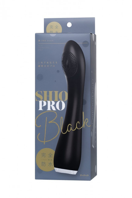 Черный вбратор PPP SHIO-PRO - 21 см. Черный вбратор PPP SHIO-PRO - 21 см.