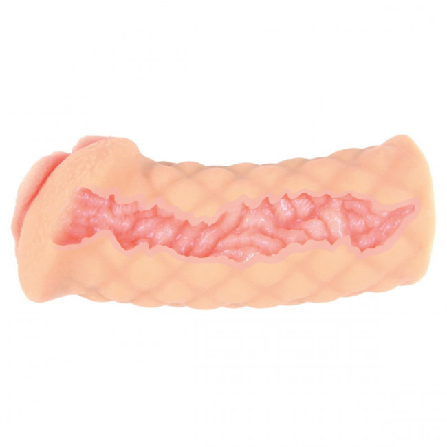 Телесный мастурбатор-вагина Elegance с двойным слоем Телесный мастурбатор-вагина Elegance с двойным слоем