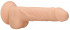 Телесный фаллоимитатор Silicone Dildo With Balls - 24 см.