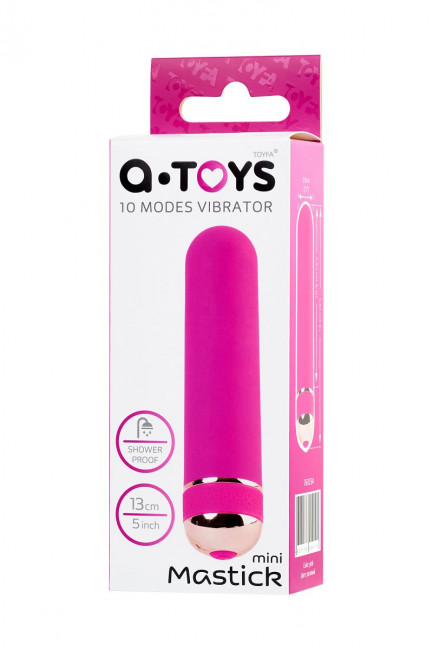 Розовый нереалистичный мини-вибратор Mastick Mini - 13 см. Розовый нереалистичный мини-вибратор Mastick Mini - 13 см.