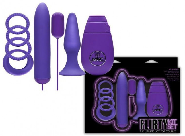 Фиолетовый вибронабор FLIRTY Фиолетовый вибронабор FLIRTY