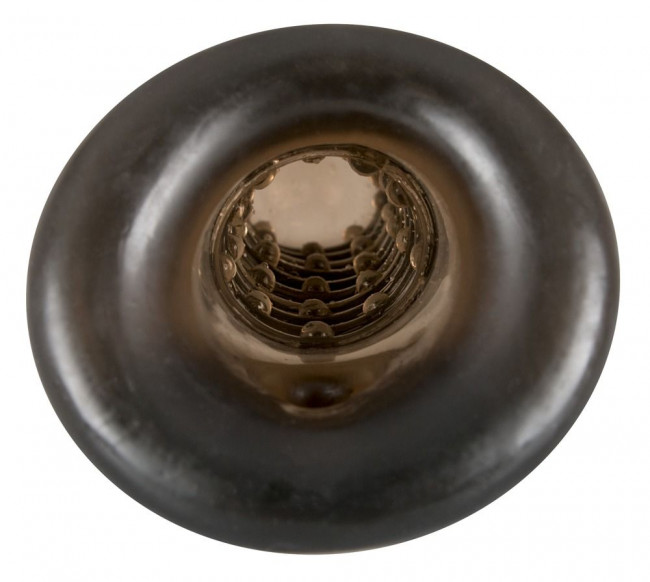 Насадка на пенис Rebel smoke с рёбрышками и отверстием под мошонку Насадка на пенис Rebel smoke с рёбрышками и отверстием под мошонку