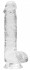 Прозрачный фаллоимитатор Realrock Crystal Clear 8 inch - 21 см.