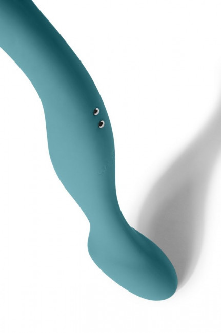 Зеленый двусторонний вибратор Sway - 22,3 см. Зеленый двусторонний вибратор Sway - 22,3 см.