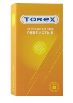 Текстурированные презервативы Torex "Ребристые" - 12 шт.
