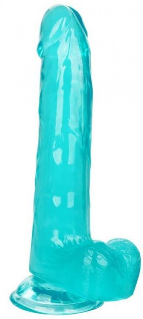 Голубой фаллоимитатор Size Queen 8" - 25,5 см.