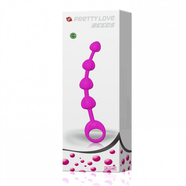 Силиконовая цепочка Beeds с ручкой-кольцом - 19 см. Силиконовая цепочка Beeds с ручкой-кольцом - 19 см.