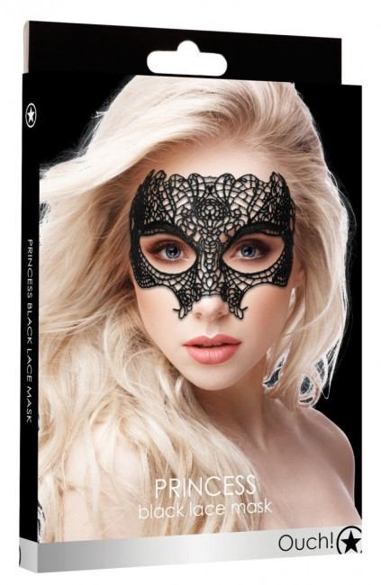 Черная кружевная маска Princess Black Lace Mask Черная кружевная маска Princess Black Lace Mask