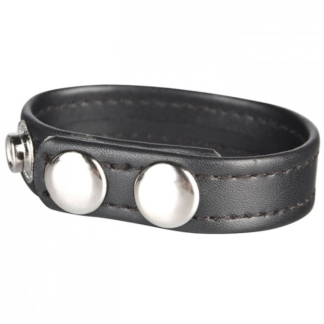 Кольцо на пенис из искусственной кожи на клепках SNAP COCK RING Кольцо на пенис из искусственной кожи на клепках SNAP COCK RING