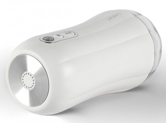 Белый вибромастурбатор Robin - 19,8 см. Белый вибромастурбатор Robin - 19,8 см.