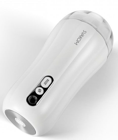 Белый вибромастурбатор Robin - 19,8 см. Белый вибромастурбатор Robin - 19,8 см.