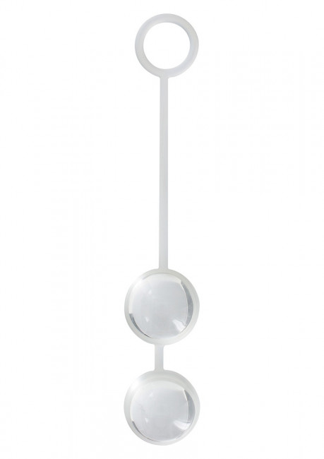 Стеклянные вагинальные шарики Duo Love Dalls на силиконовой сцепке Стеклянные вагинальные шарики Duo Love Dalls на силиконовой сцепке