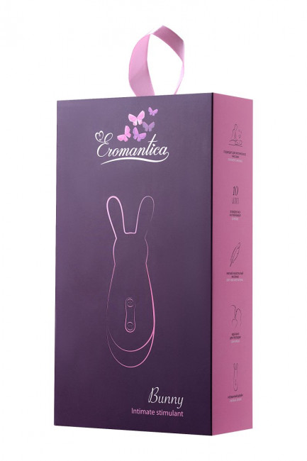 Фиолетовый стимулятор эрогенных зон Eromantica BUNNY - 12,5 см. Фиолетовый стимулятор эрогенных зон Eromantica BUNNY - 12,5 см.