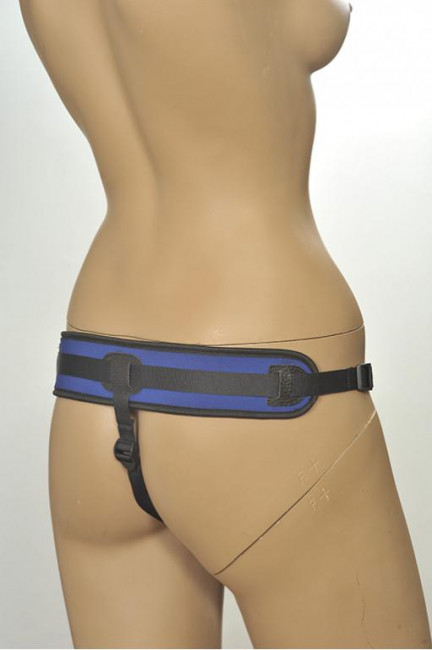 Сине-чёрные трусики с плугом Kanikule Strap-on Harness Anatomic Thong Сине-чёрные трусики с плугом Kanikule Strap-on Harness Anatomic Thong