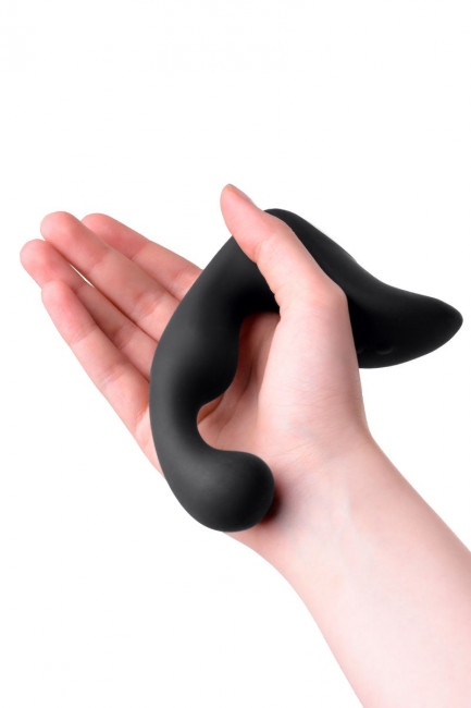 Чёрный изогнутый вибростимулятор простаты Erotist Чёрный изогнутый вибростимулятор простаты Erotist