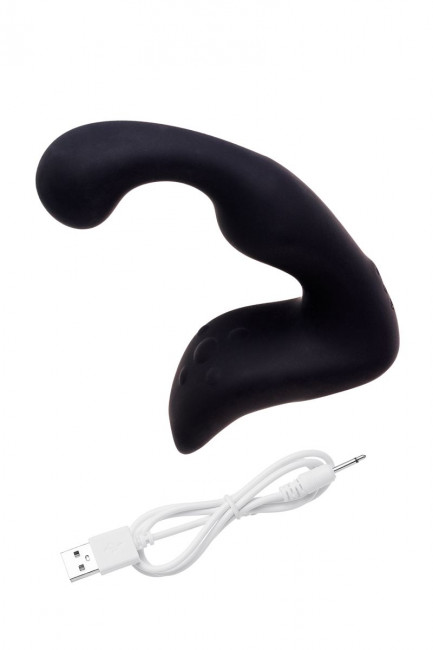Чёрный изогнутый вибростимулятор простаты Erotist Чёрный изогнутый вибростимулятор простаты Erotist