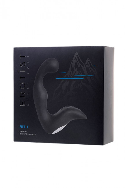 Чёрный изогнутый вибростимулятор простаты Erotist Чёрный изогнутый вибростимулятор простаты Erotist