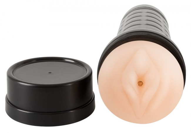 Телесный мастурбатор-вагина в колбе