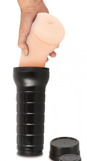 Телесный мастурбатор-вагина в колбе