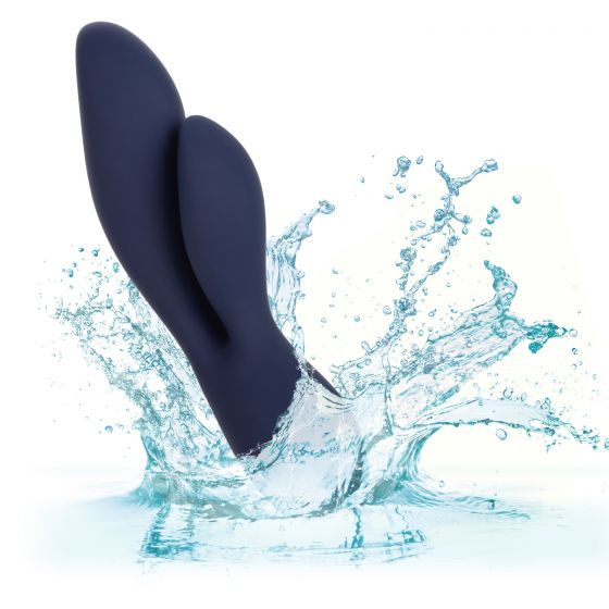 Синий вибромассажер-кролик Chic Lilac - 17,75 см. Синий вибромассажер-кролик Chic Lilac - 17,75 см.