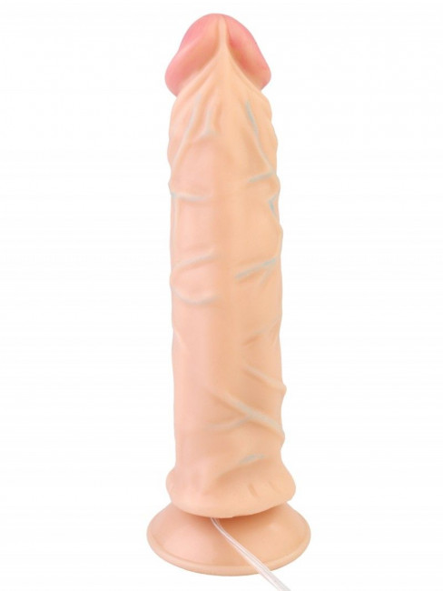 Рельефный вибромассажёр на присоске №9 - 20 см. Рельефный вибромассажёр на присоске №9 - 20 см.