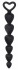 Черная анальная елочка Silicone Anal Beads - 17,5 см.