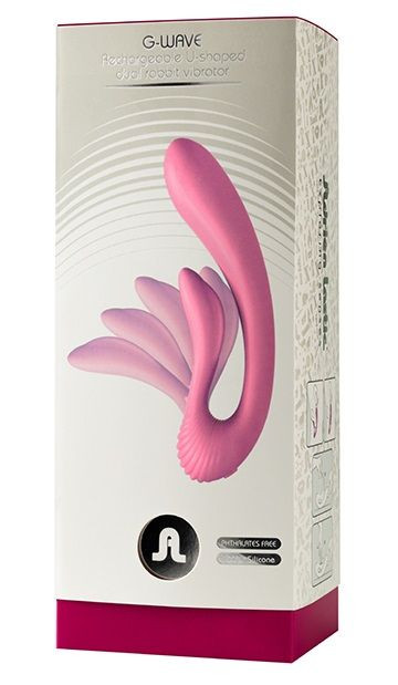 Розовый вибромассажёр G-wave с гибким клиторальным отростком - 18 см. Розовый вибромассажёр G-wave с гибким клиторальным отростком - 18 см.