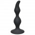 Чёрная анальная пробка Curved Anal Plug Black - 12,5 см.