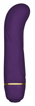 Фиолетовый G-стимулятор с вибрацией Mini G Floral - 10 см.