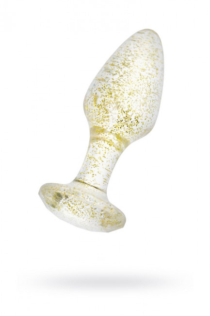 Золотистая акриловая анальная втулка - 8 см. Золотистая акриловая анальная втулка - 8 см.