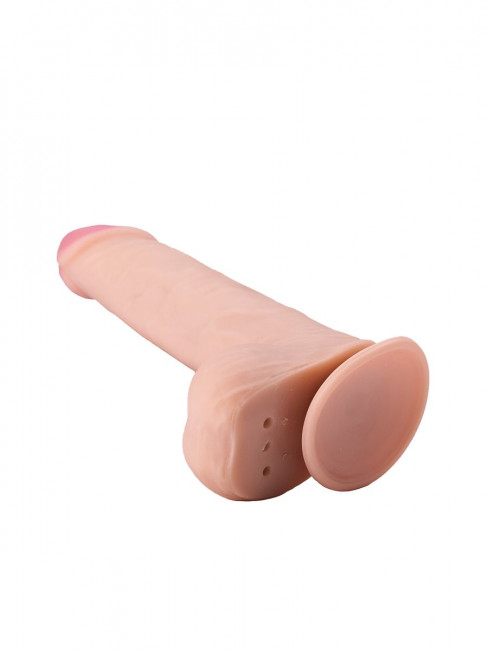 Фаллоимитатор с мошонкой из неоскин на присоске - 17,5 см. Фаллоимитатор с мошонкой из неоскин на присоске - 17,5 см.