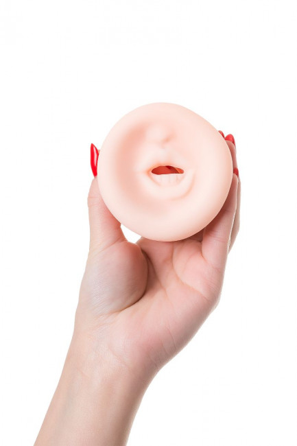 Телесная насадка-ротик на помпу LITTLE MOUTH Телесная насадка-ротик на помпу LITTLE MOUTH