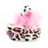 Белый вибратор-уточка I Rub My Duckie 2.0 Wild с леопардовым принтом