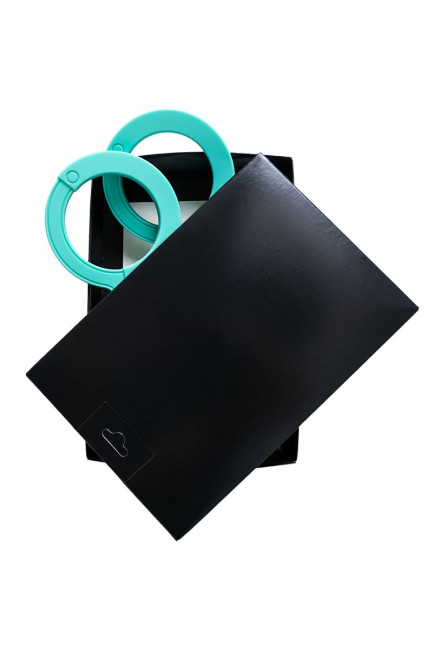 Аквамариновые силиконовые наручники Аквамариновые силиконовые наручники