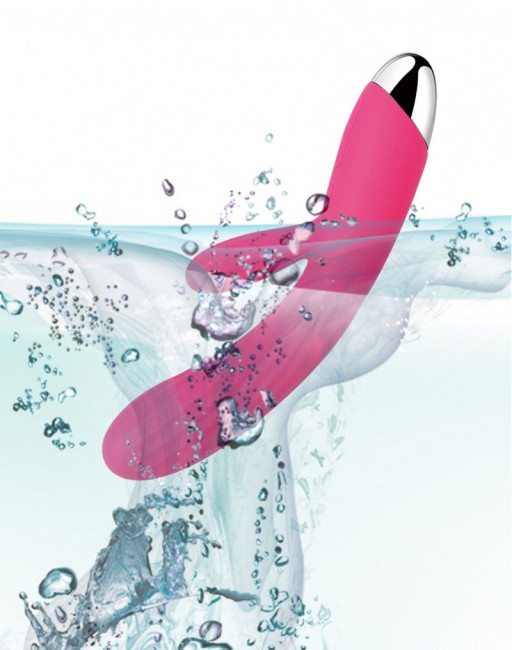 Ярко-розовый вибратор Angel с ребристым стволом, клиторальным отростком и нагревом - 19 см. Ярко-розовый вибратор Angel с ребристым стволом, клиторальным отростком и нагревом - 19 см.