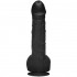 Черный фаллоимитатор с имитацией эякуляции Wet Works 10 Dual Density ULTRASKYN Squirting Cumplay Cock - 26,7 см.