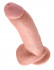 Телесный фаллоимитатор 9" Cock with Balls - 22,9 см.