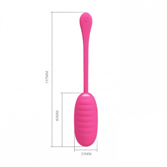 Розовое виброяйцо Kirk с управлением через смартфон Розовое виброяйцо Kirk с управлением через смартфон