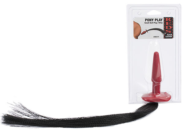 Маленькая анальная пробочка с хвостом Pony Play Маленькая анальная пробочка с хвостом Pony Play