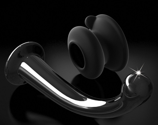 Черный стеклянный фаллоимитатор Icicles №87 с силиконовой присоской - 15,5 см. Черный стеклянный фаллоимитатор Icicles №87 с силиконовой присоской - 15,5 см.