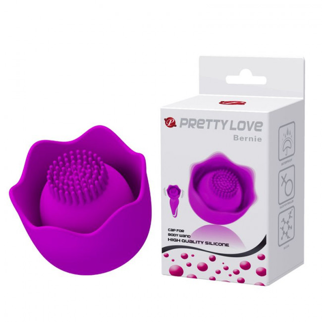 Лиловая насадка-цветок Bernie для жезлового вибратора Лиловая насадка-цветок Bernie для жезлового вибратора