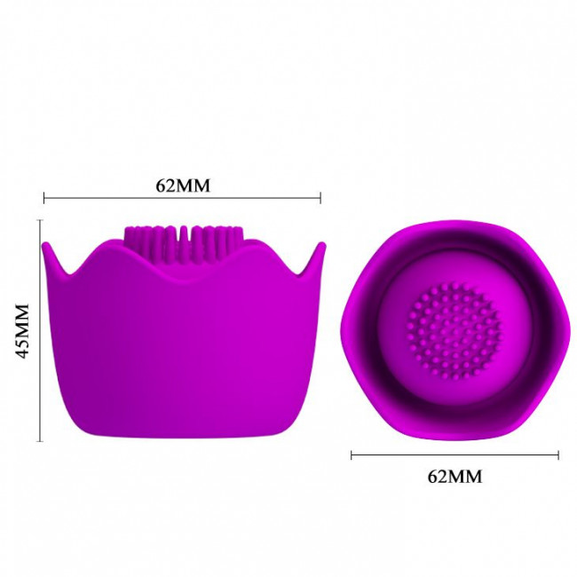 Лиловая насадка-цветок Bernie для жезлового вибратора Лиловая насадка-цветок Bernie для жезлового вибратора