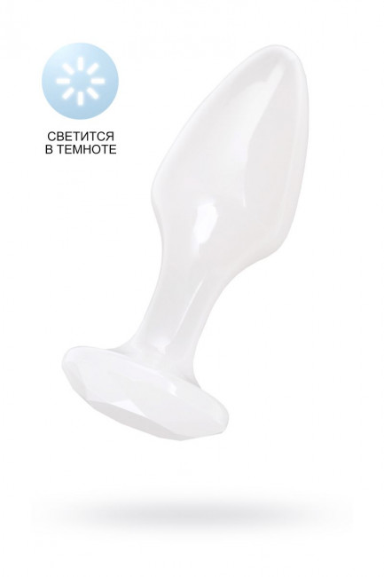 Белая акриловая анальная втулка - 9,5 см. Белая акриловая анальная втулка - 9,5 см.