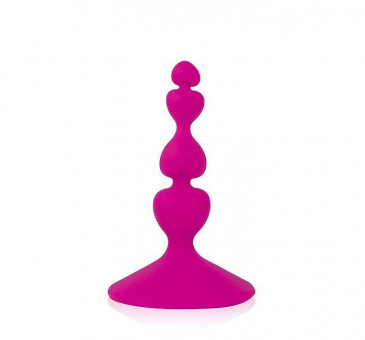 Ярко-розовый анальный стимулятор COSMO - 8 см.