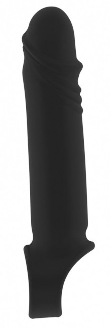 Чёрная удлиняющая насадка Stretchy Penis Extension No.31 Чёрная удлиняющая насадка Stretchy Penis Extension No.31