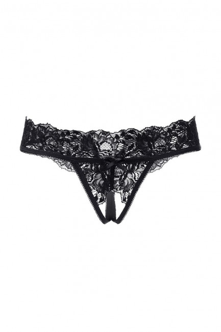 Эротические трусики с декоративным вырезом сзади