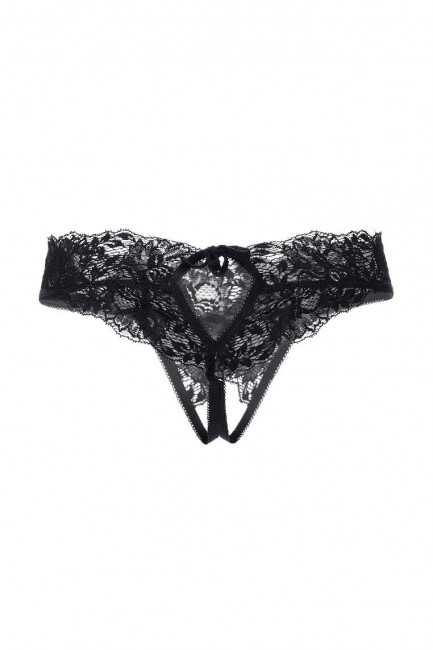 Эротические трусики с декоративным вырезом сзади