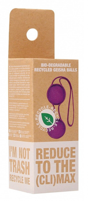 Фиолетовые вагинальные шарики Geisha со шнурком Фиолетовые вагинальные шарики Geisha со шнурком